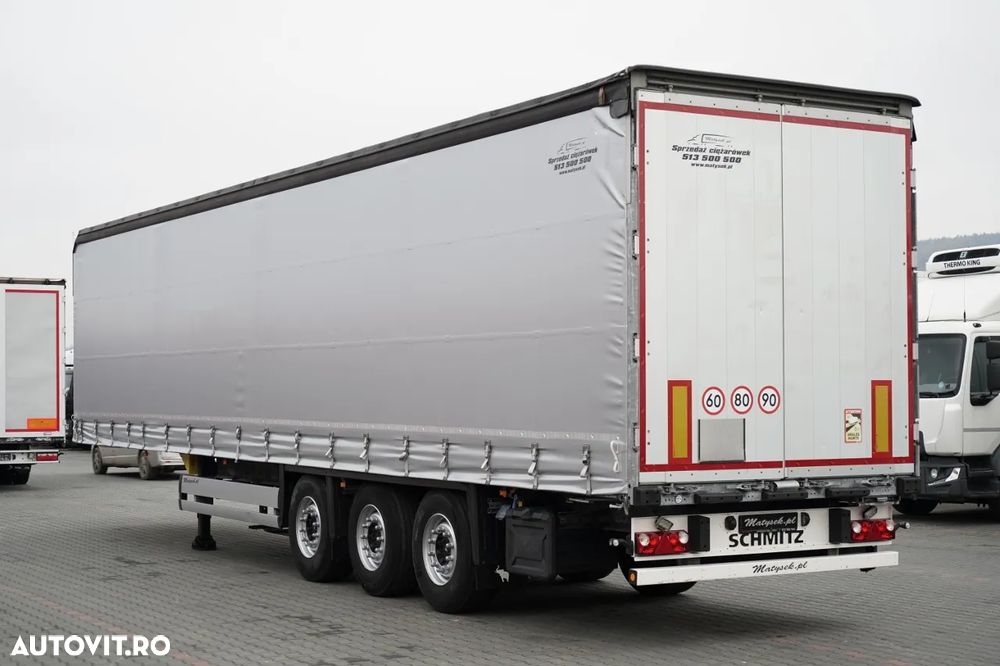 Schmitz Cargobull CORTINĂ / STANDARD / CAMION DIN OȚEL - 9 M / ACOPERIȘ CULISANT / AXĂ CULISANTĂ / - 4