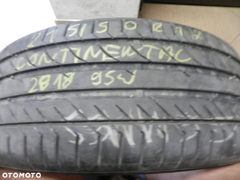 Opona pojedyńcza 215/50r17 continental conti sport contact 5 6,6mm xl lato - 1