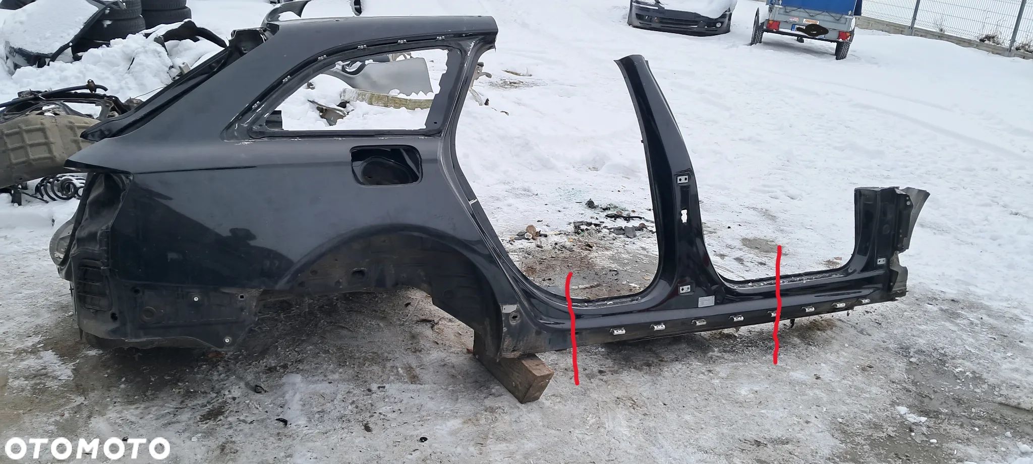 Ćwiartka Błotnik Próg Słupek Wanna Pas Tyłu Audi A6 C7 Kombi - 1