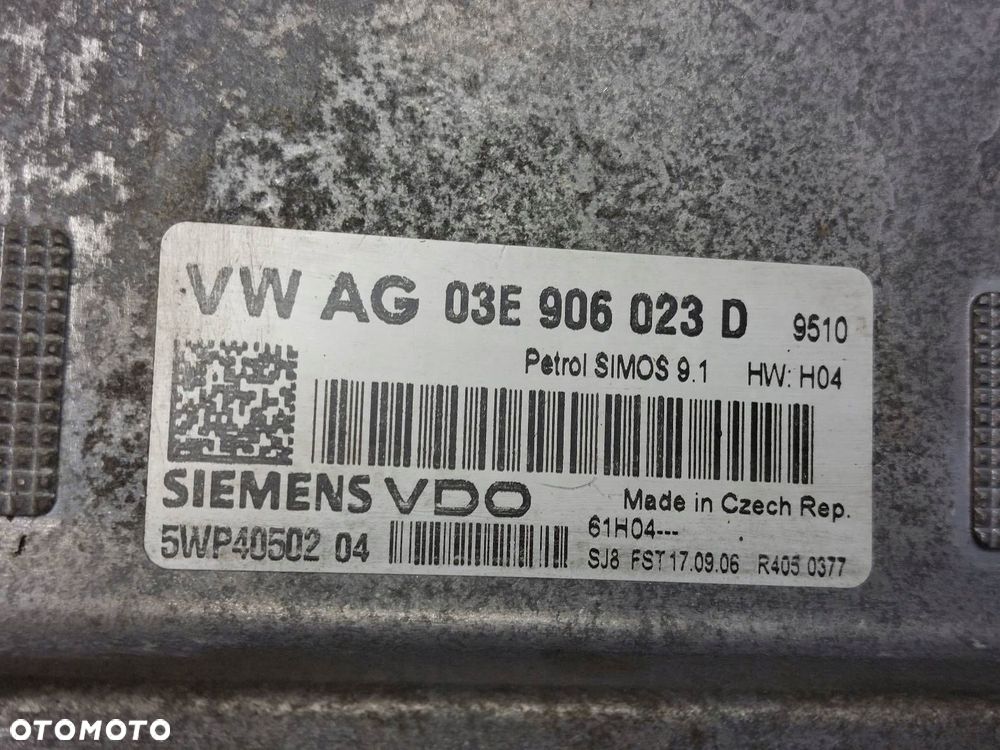 ZESTAW STARTOWY SEAT IBIZA III 1.2 12V 03E906023D - 2