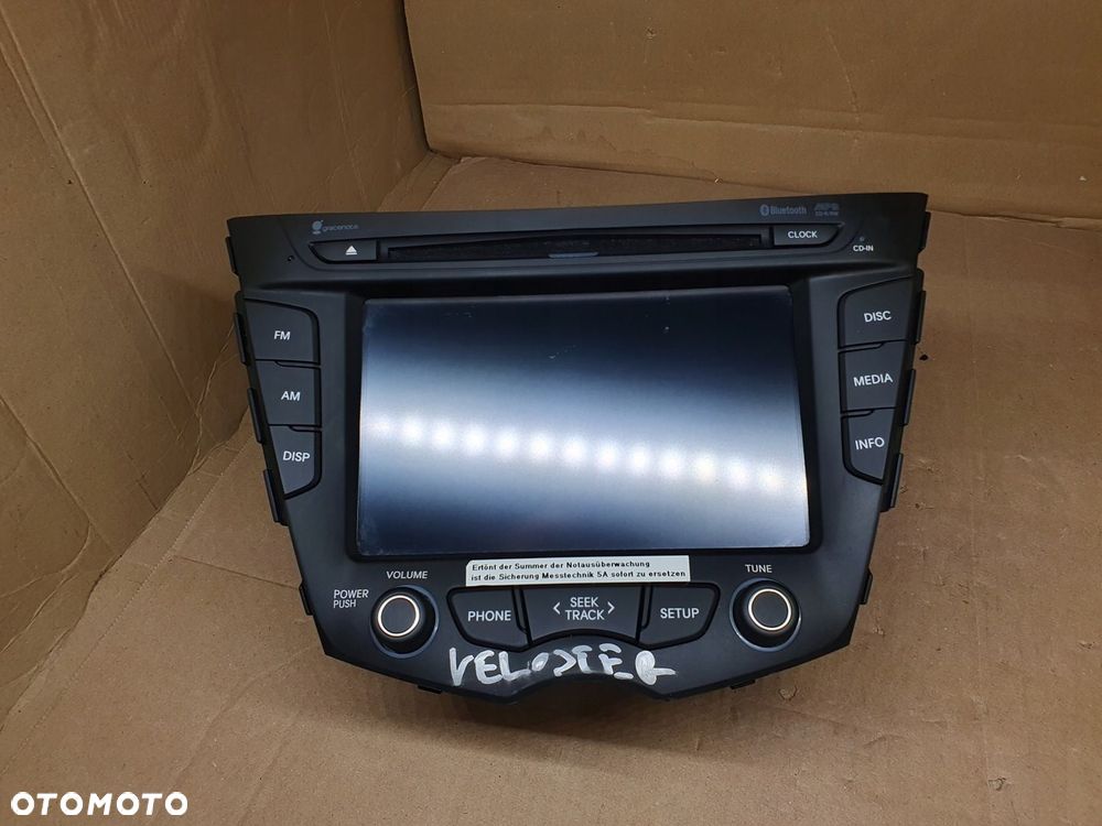 HYUNDAI VELOSTER RADIO FABRYCZNE NAWIGACJA NAVI EKRAN 96560-2V130 - 1