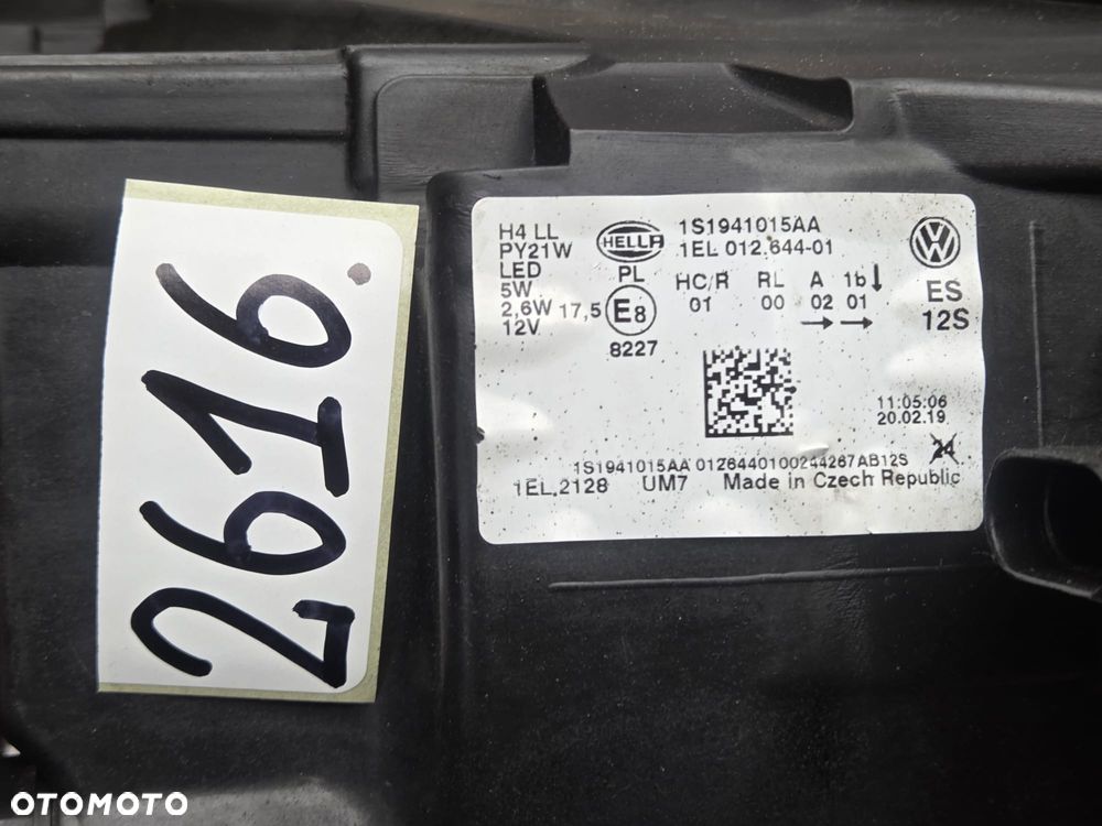 Volkswagen UP lift 16-23r 1S1941015AA lampa lewy lewa przód przednia - 10