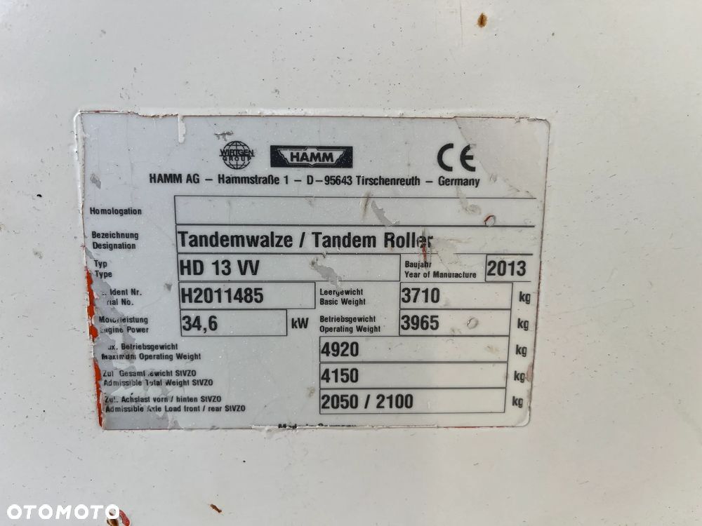 Hamm HD 13 VV - 21