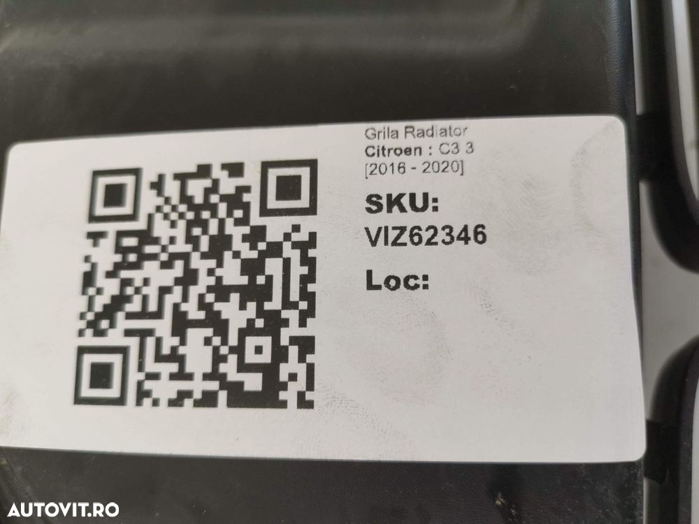 Grila Radiator Citroen  C3 3 2016 2017 2018 2019 2020 Originala In Sta - 8