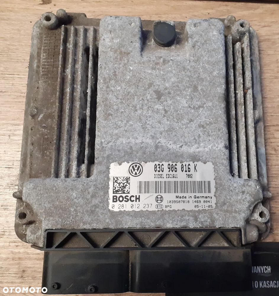 STEROWNIK ECU SILNIKA VOLKSWAGEN 1.9 TDI - 1
