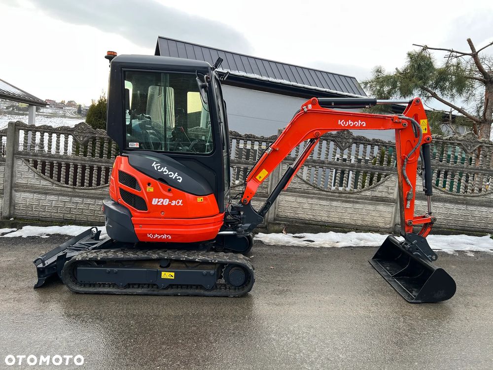 Kubota U20-3α * Minikoparka Kubota U20-3 * Zerowy Obrys * 2,5 Tony * Stan IDEALNY * - 2