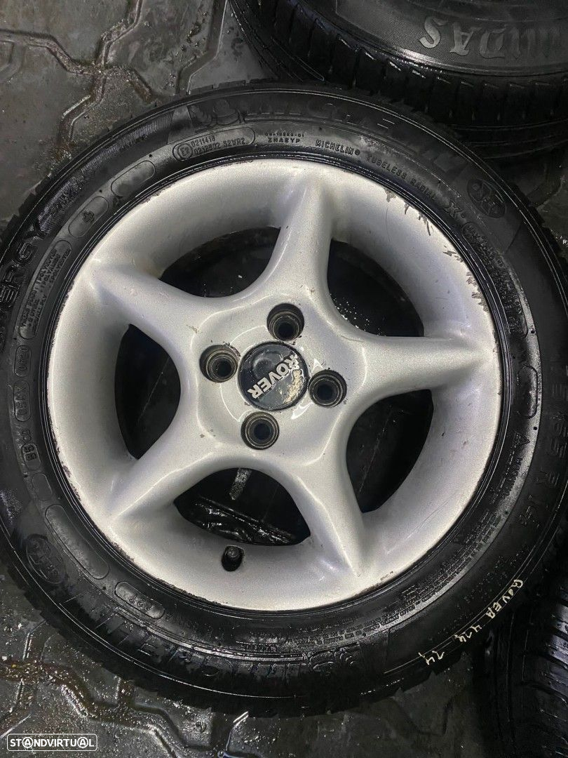 Jantes Rover R14 com pneus 175/55 furação 4x100 - 4
