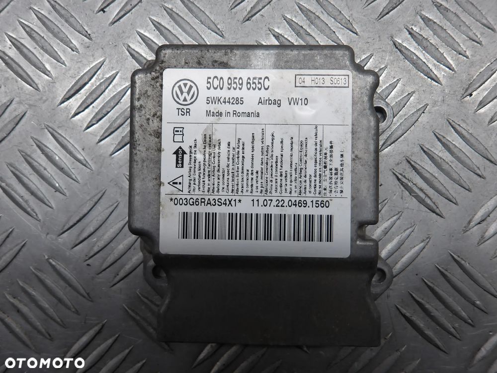 VW GOLF VI KOMBI 08-16 1.6 TDI MODUŁ SENSOR AIRBAG 5C0959655C - 2