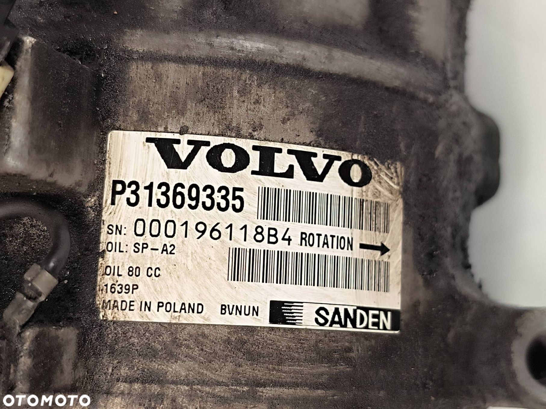 SPRĘŻARKA KLIMATYZACJI VOLVO V60 Cross Country P31369335 - 8