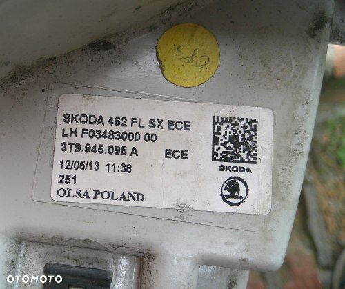 LAMPA LEWA TYŁ SKODA SUPERB 2 II 3T9 KOMBI LIFT LED 13-15 3T9945095A - 6