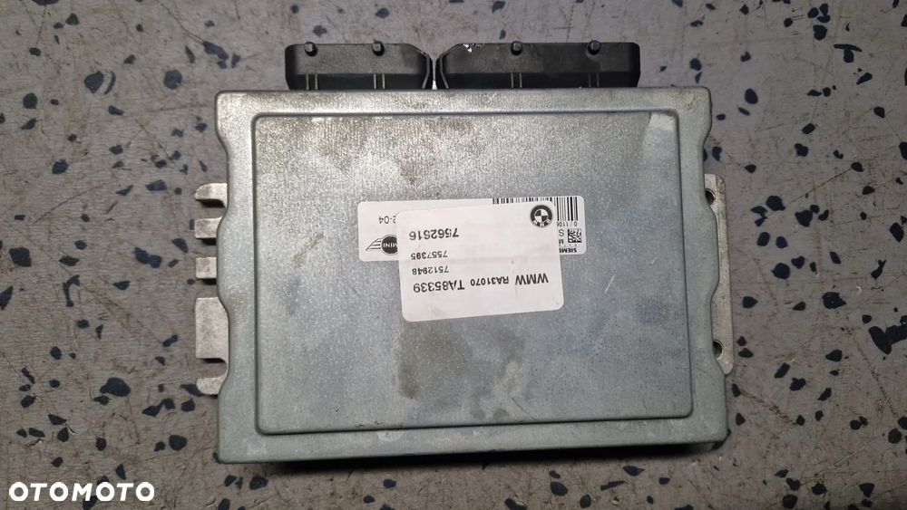 MINI COOPER R50 1.6i STEROWNIK SILNIKA  7562616