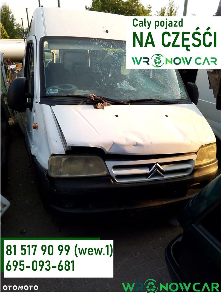 Citroen Jumper I  (94-02r.) 2.8 HDI 126KM. Silnik L813 Skrzynia 20UM04 lakier EWP blanc Banquise. Cały na części GWARANCJA !!!  Przód Tył Zestaw Komplet Drzwi Klapa Zderzak Błotnik Maska Grill Atrapa Szyba Pas Lampa Lusterko Boczki Fotel Kanapa Kokpit Deska Rozdzielcza Przełącznik Włącznik Sterownik Przewody Wiązka Instalacja Moduł Komputer Czujnik Listwa Pompa Alternator Wtryski Głowica Rozrusznik Kompresor Sprzęgło Dwumas Silnik Skrzynia ABS Klimatyzacji Paliwa Wspomagania Kolektor Turbina Przepustnica Zawór Chłodnica Koło Hak Belka Sanki Zawieszenie Mcpherson Półoś Amortyzator Wydech Tłumik Zacisk Most - 1
