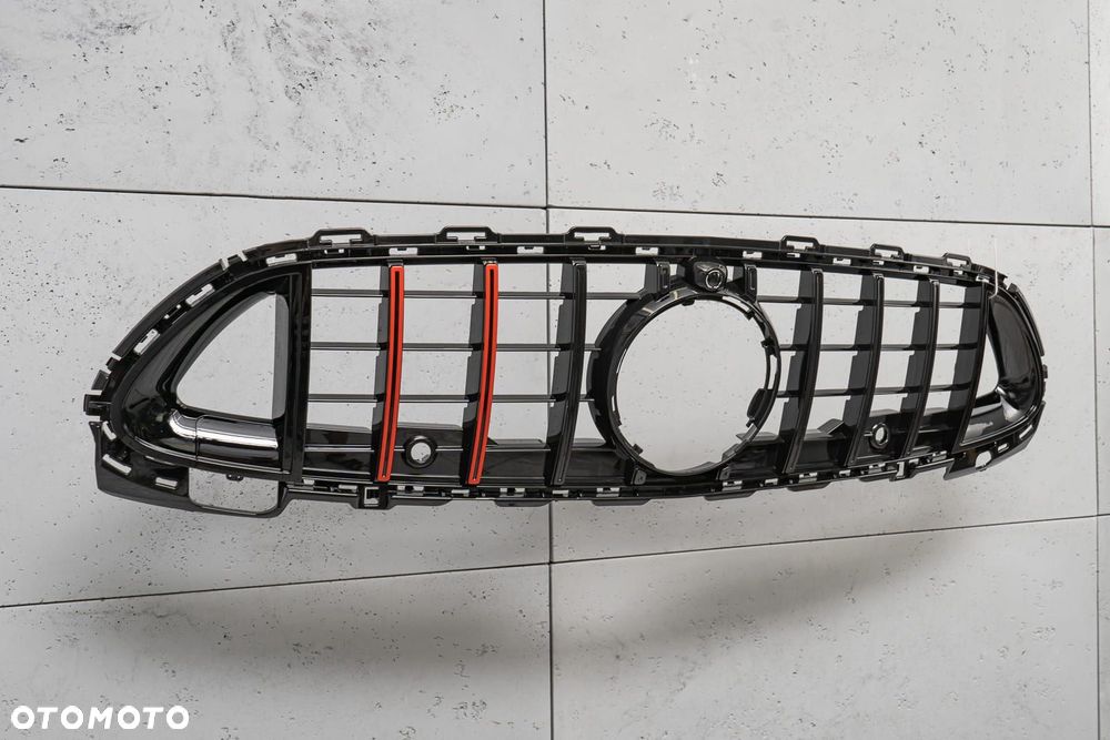 mercedes c-class w206 2021-25 grill panamericana gt brabus czarny z ka - 6