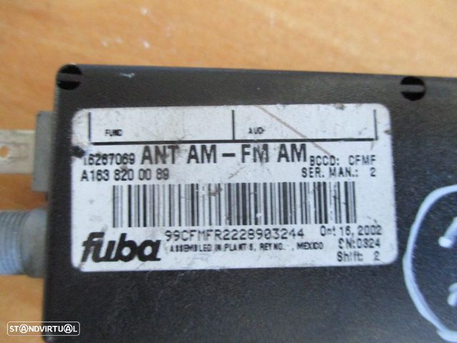 Antena A1638200089 MERCEDES W163 2000 M L 270 CDI - 2