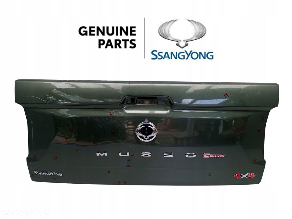 SSANGYONG MUSSO 2018- KLAPA BURTA BAGAŻNIKA TYŁ TYLNA ÷ - 1
