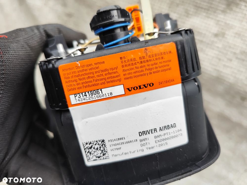 Volvo XC60 I Lift 13-18  V70 S60 Poduszka Airbag Kierowcy Kierownicy 31418061 - 6
