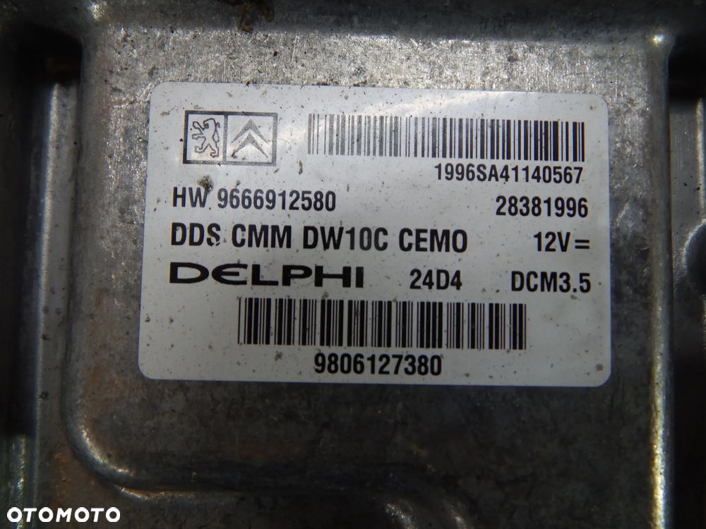 Zestaw startowy komputer BSI 2.0 HDi Citroen C5 x7 III C8 Peugeot 5008 10-17 Euro5 RHH Łuków części - 3