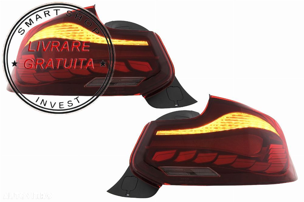 Stopuri OLED BMW Seria 2 F22 F23 M2 F87 (2014-2020) Semnal Dinamic Secvential- livrare gratuita - 4