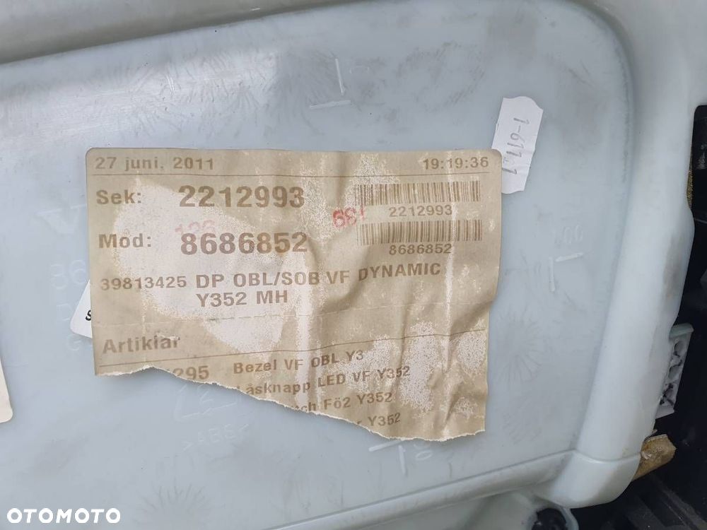 BOCZEK DRZWI PRZÓD LEWY TAPICERKA BEŻOWA VOLVO V60 I EUROPA - 7