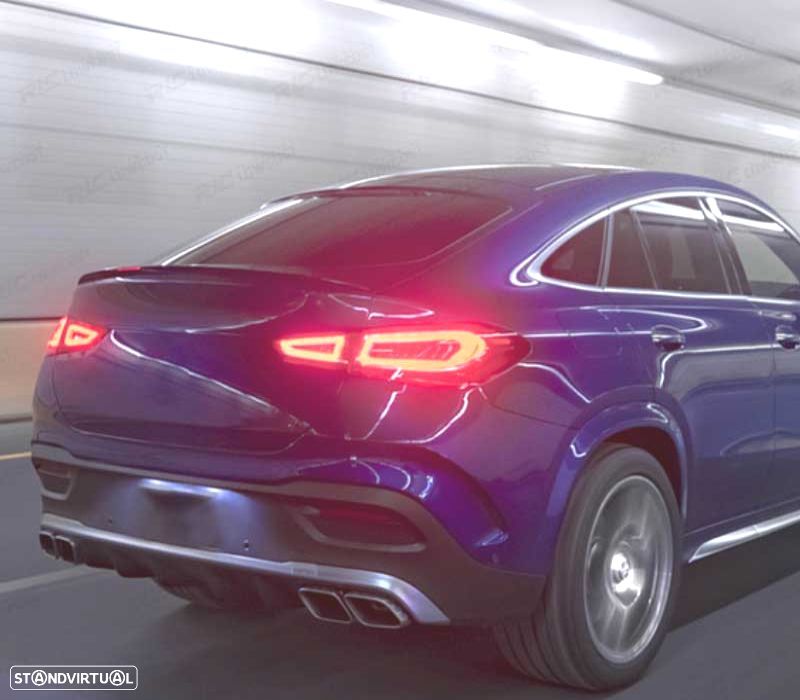 DIFUSOR TRASEIRO MERCEDES C167 GLE 20- + PONTEIRAS DE ESCAPE - 2