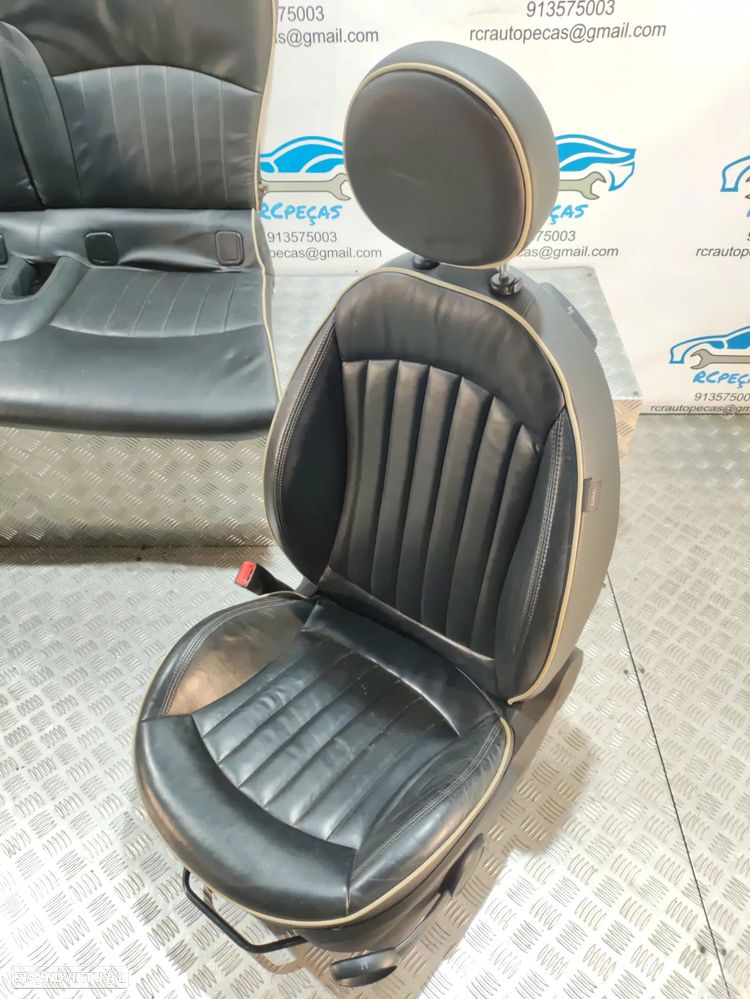 BANCOS PELE ORIGINAIS MINI COOPER S R56 R55 CLUBMAN R57 CABRIO - 7