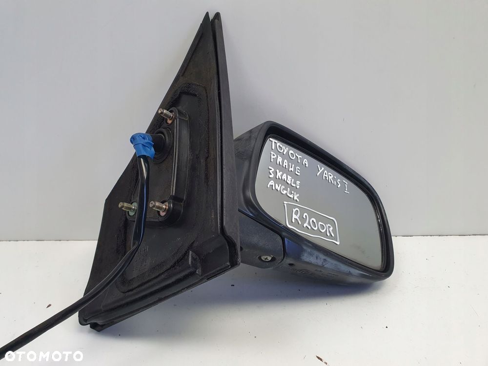 LUSTERKO PRAWE Toyota Yaris I 99-06r _ PASAŻERA 3 Pin kable Anglik - 3
