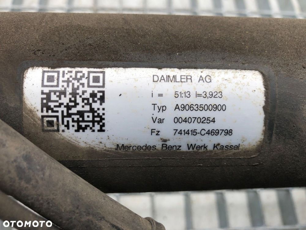 MOST DYFER TYŁ  MERCEDES-BENZ SPRINTER 3-t Skrzynia (B906) 2006 - 2022 216 CDI (906.611, 906.613) - 10