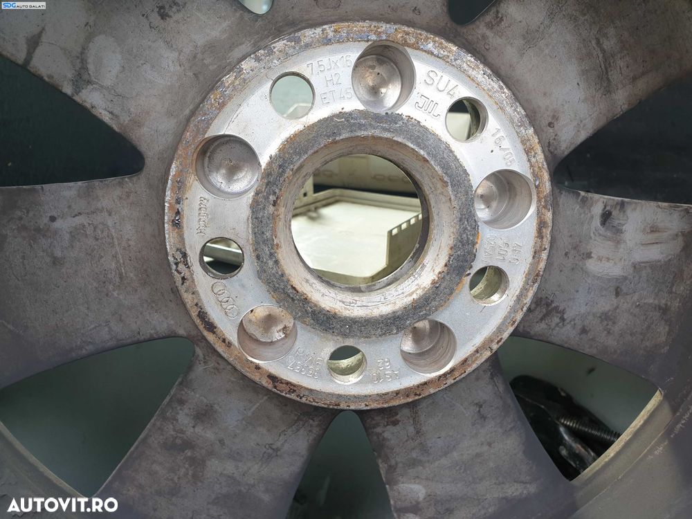 Roata Rezerva Aliaj 225 55 16 R16 7,5Jx16 5x112 Volkswagen Golf 5 2004 - 2008 [K1916] - 1