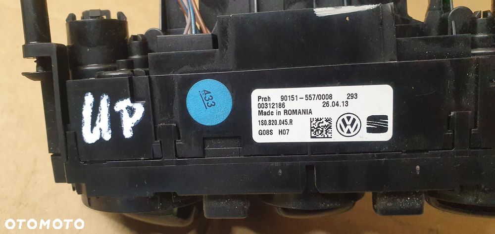 Panel nawiewu klimatyzacji klimy VW UP 1S0820045R - 6