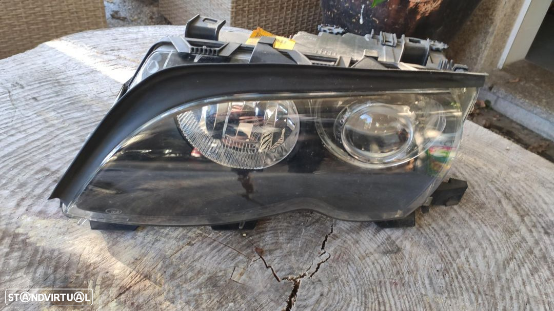 farol esquerdo Xenon BMW série 3 E46 facelift - 2