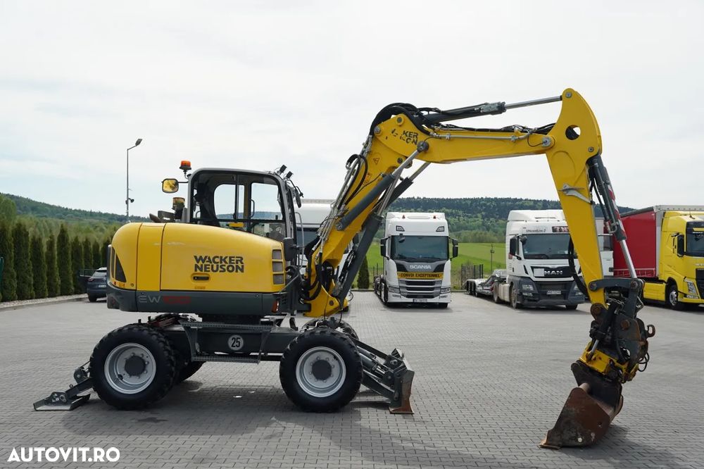 Wacker NEUSON EW 100 / EXCAVATOR PE ROȚI / AER CONDIȚIONAT / CAMERĂ / 2020 - 5
