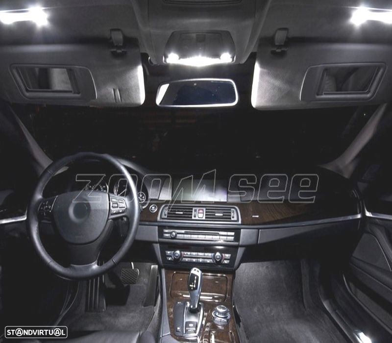 KIT COMPLETO DE 20 LAMPADAS LED INTERIOR BMW SERIE 5 F10 520I 528I 530I 535I 550I M5 11-16 - 4