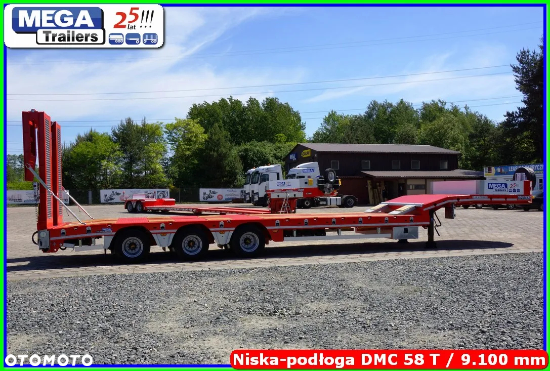 Mega Niskopodwozie 3 osie, 58 T DMC, dł. 910 cm, oś skrętna !!! - 10