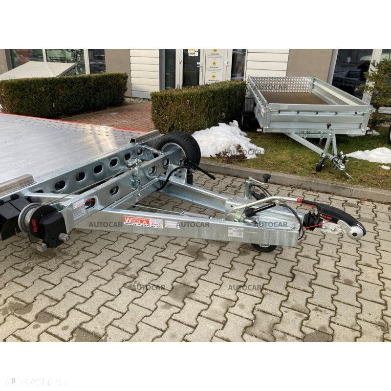 Wiola L35G65P Trailer transport auto cu sistem de franare basculabile cu trei axe ALU - 9