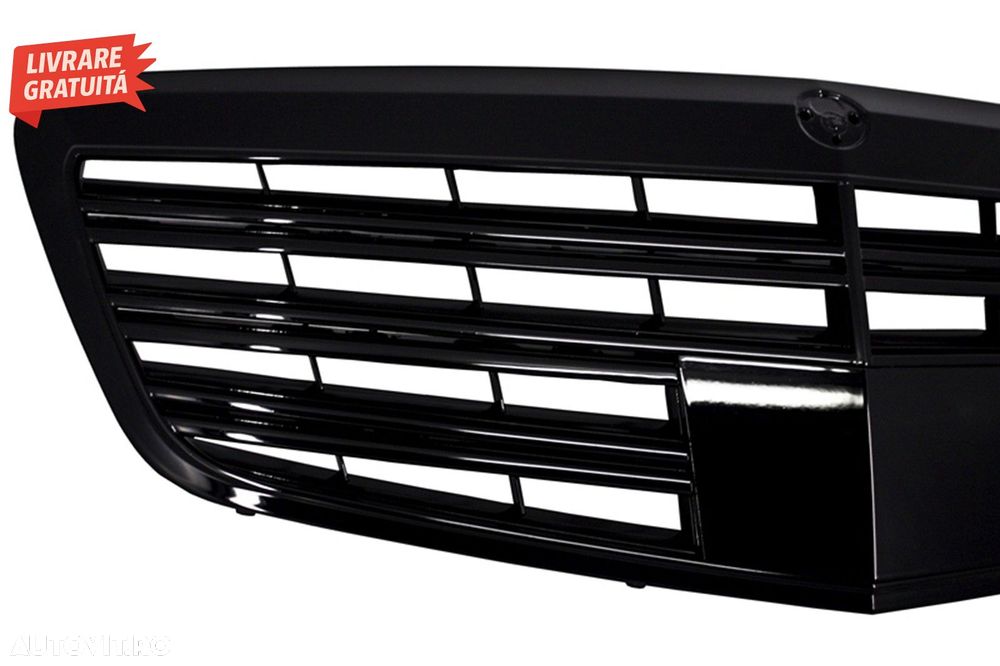 Pachet Exterior Complet Mercedes S-Class W221 (2005-2011) cu Grila Negru Lucios si- livrare gratuita - 10