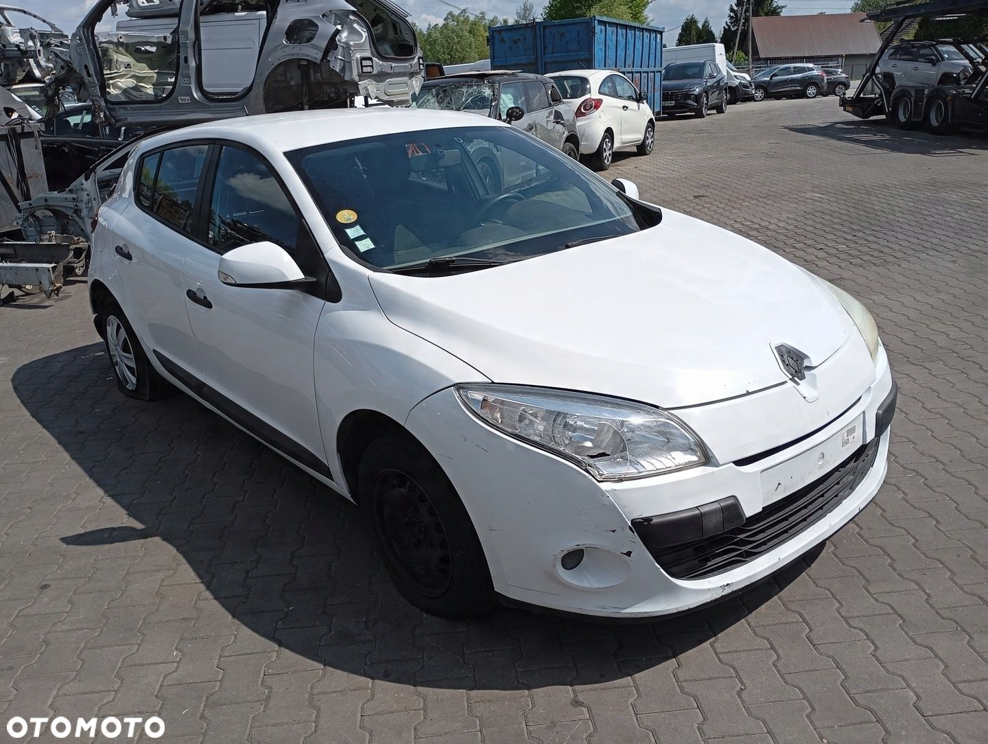 RENAULT MEGANE 3 III 08-11 PRZÓD ZDERZAK BŁOTNIK MASKA LAMPA OV369 0V369 - 2