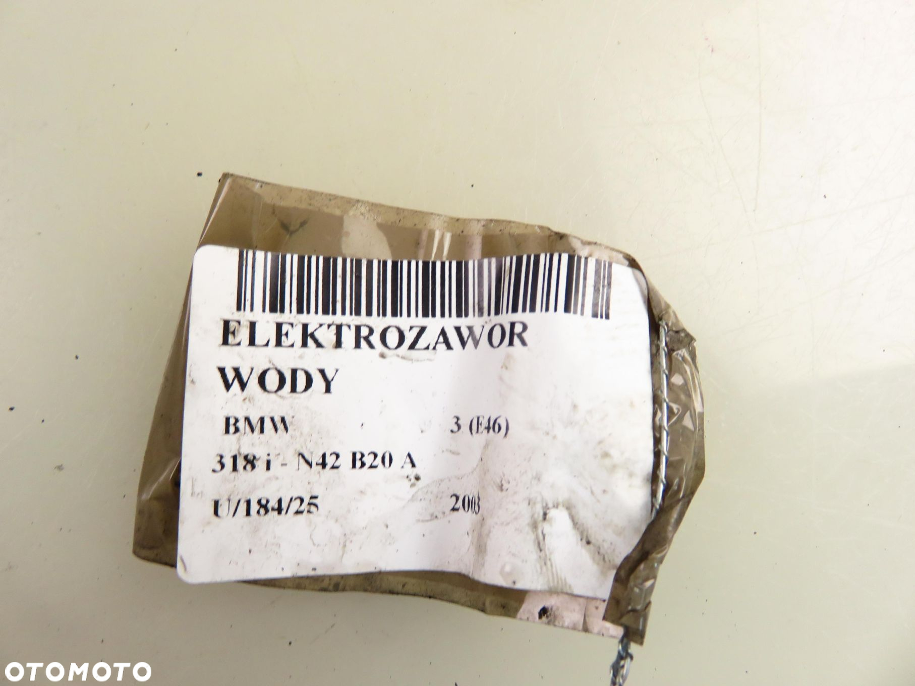 ELEKTROZAWÓR WODY BMW 3 (E46) 318 i - N42 B20 A 8369807 - 12