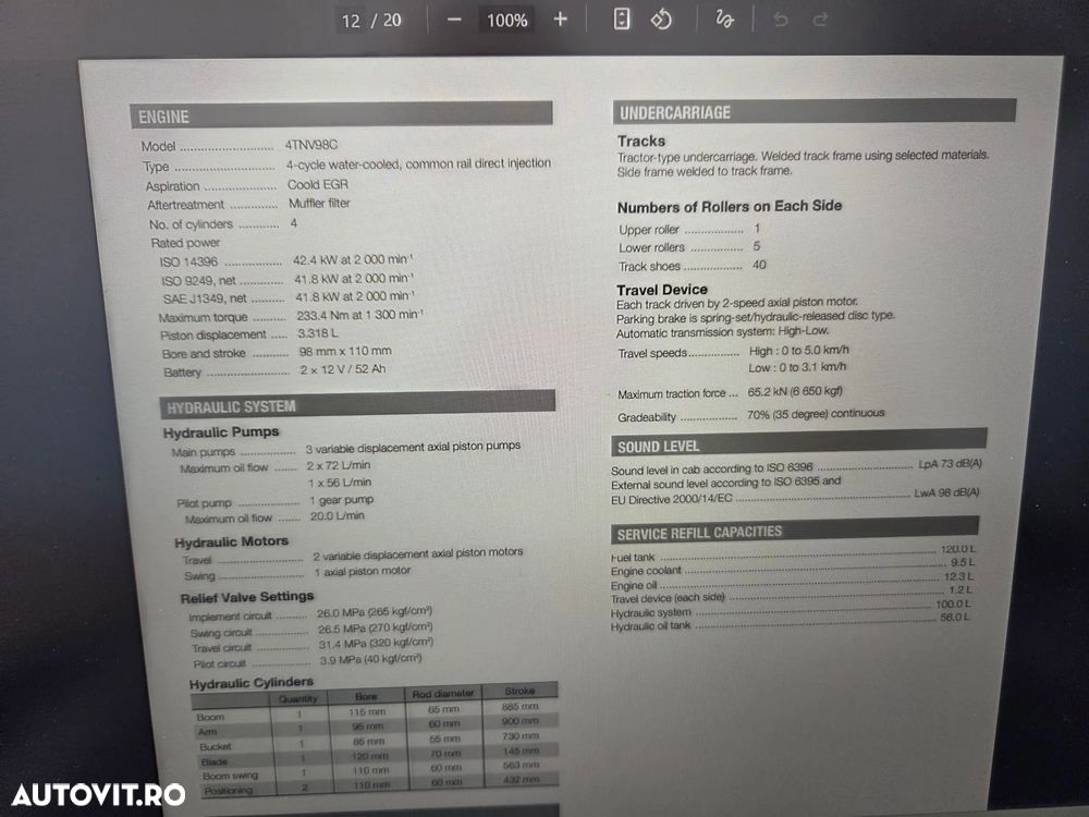 Hitachi ZX85, 2021, 4.054h, LAMA nivilare, CUPLA RAPIDA HIDRAULICA+2 CUPE EXCAVARE NOI+CUPA TALUZ NEINCILNABILA noua, senile pad cauciuc 80% ok, inst picon, Aer cond, camera spate, ridica 4t, revizia facuta, posibilitate leasing 4 ani-PROMOTIE 56.900 EUR+Tva - 24