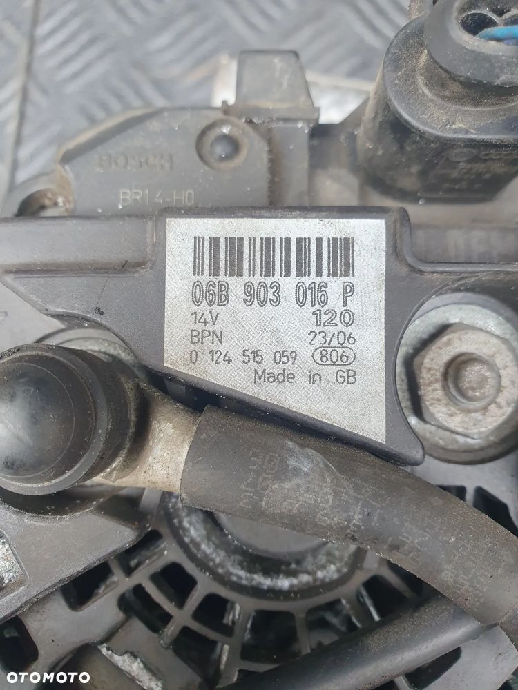 ALTERNATOR AUDI A4 B6 B7 A6 C5 1.8T 2.0 FSI 06B903016P   120A - 4