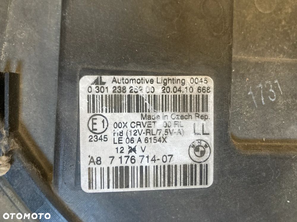 Reflektor przód lampa prawa przednia BMW M6 Xenon A87176714-07 030123828200 130732915301 - 9