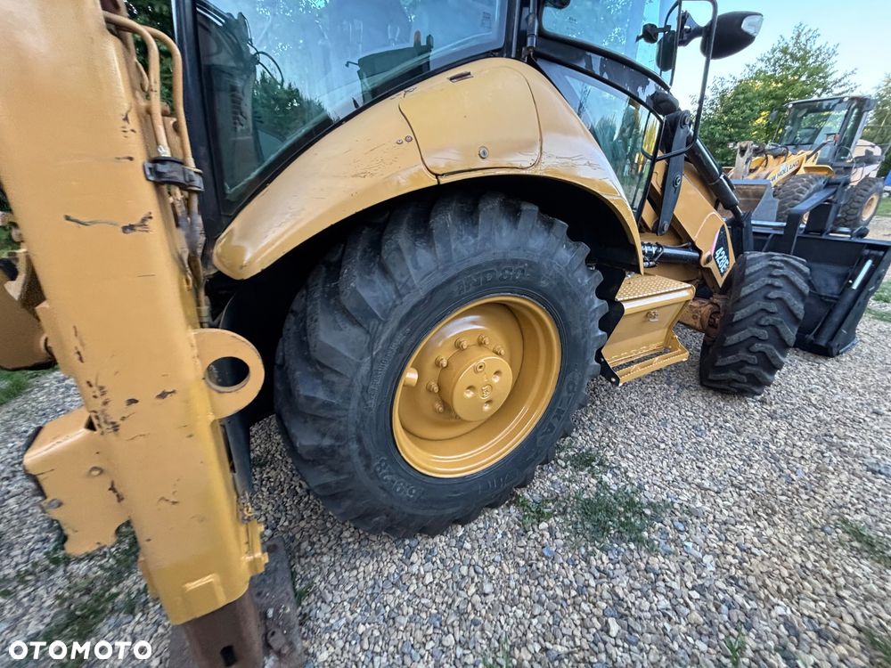 Caterpillar CAT 428E 2008r 4x4 koparko ładowarka teleskop widły rekin - 11