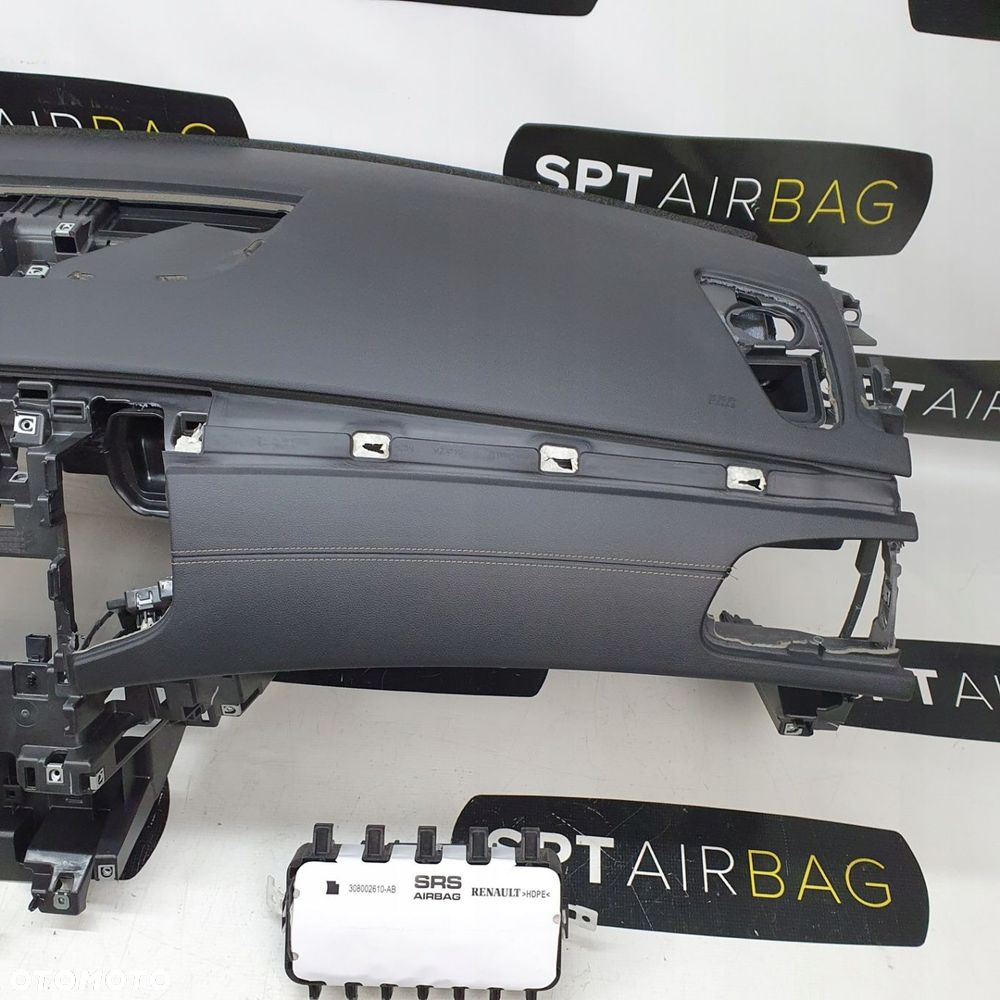 RENAULT TALISMAN DESKA ROZDZIELCZA KONSOLA KOKPIT PODUSZKI AIRBAG AIR BAG PASY KIT SET - 4