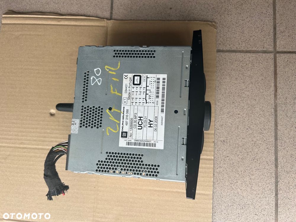 Opel Zafira B radio 13289935 Astra H - 5