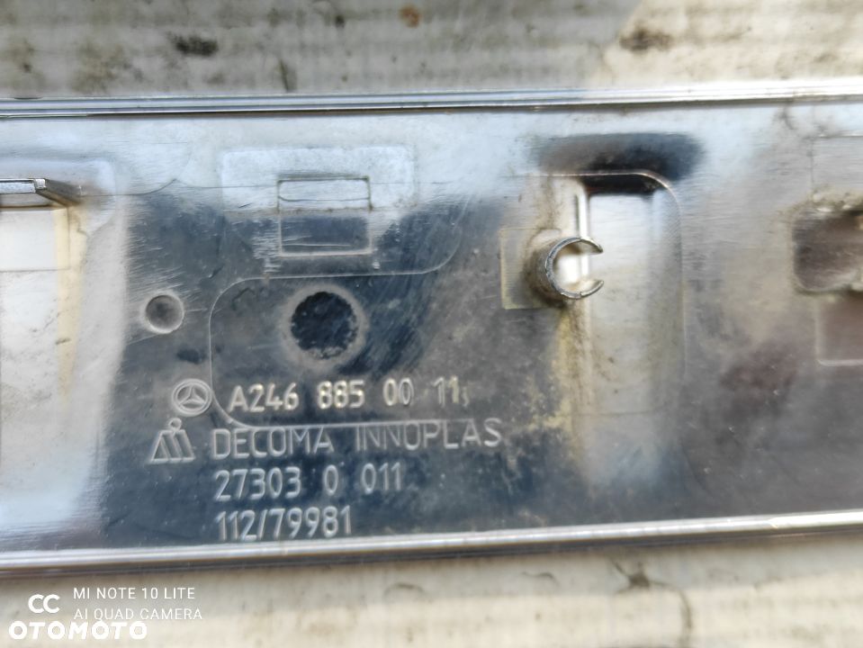 Mercedes B-Klasa W246 Lista Chromowana zderzaka tylnego tył A2468850011 - 7