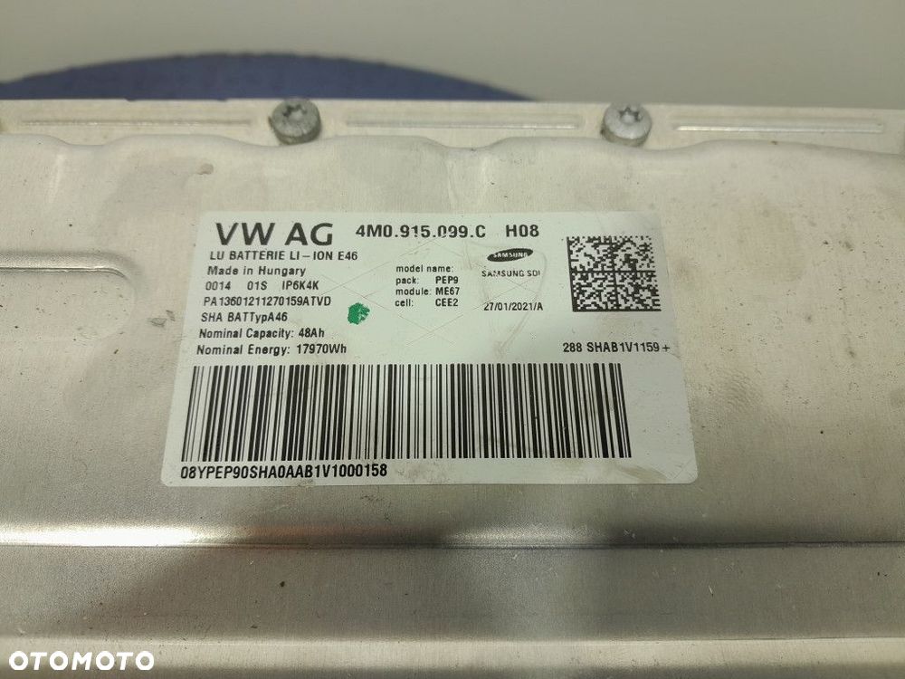 AUDI Q7 II 4M TFSI 3.0 AKUMULATOR BATERIA  48AH 17970 Wh 4M0915099C - 15