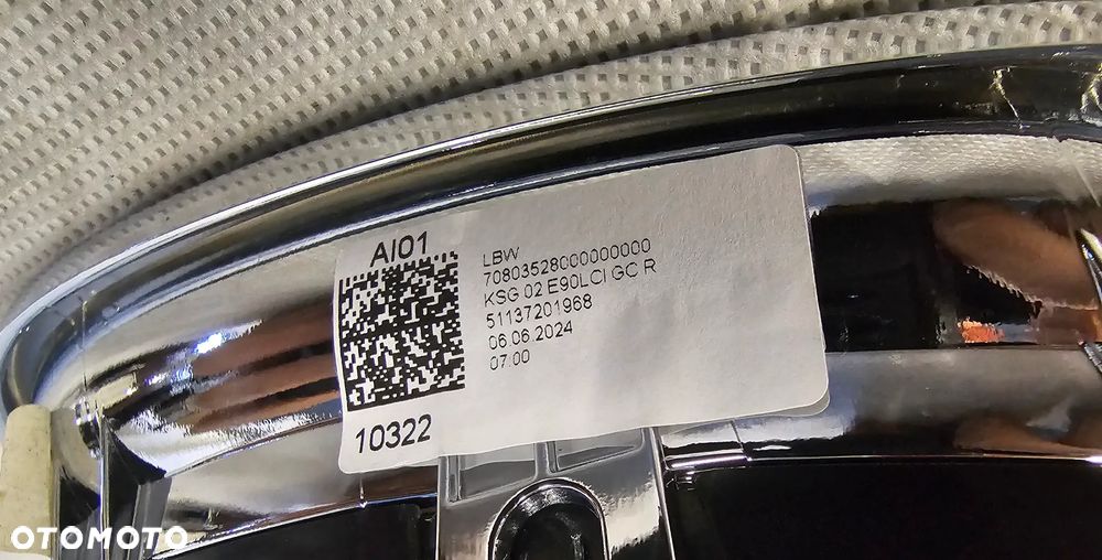 GRILL ATRAPA NERKI BMW E90 E91 LCI 51137201968 51137201967 - 6