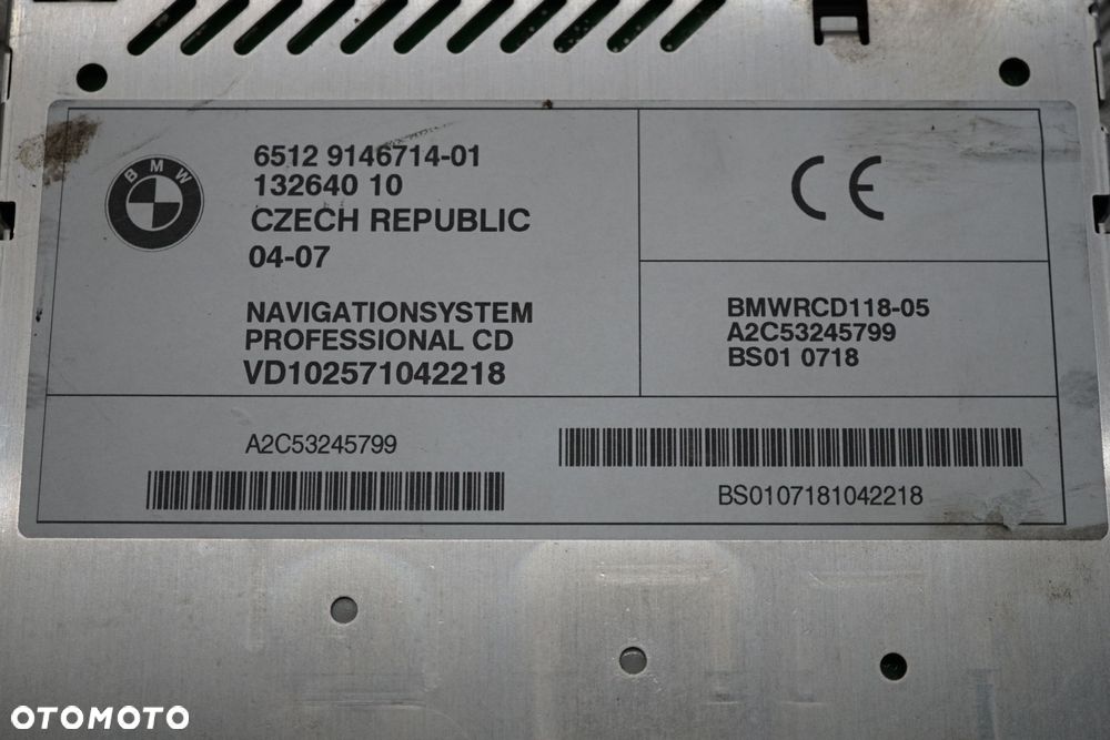 RADIO NAWIGACJA FABRYCZNA X3 E83 I LIFT 9146714 BMW 2006-2010 - 3