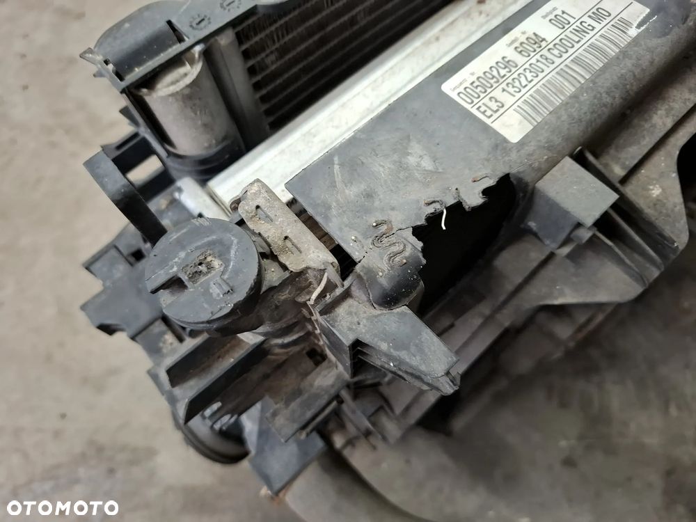 KOMPLET CHŁODNIC CHŁODNICA WODY KLIMATYZACJI INTERCOOLERA WENTYLATORY OPEL INSIGNIA A 2,0 CDTI - 8