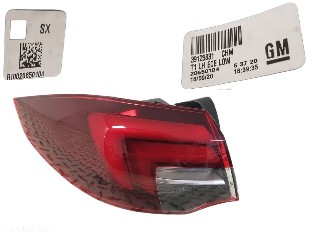 ŁADNA ORYGINALNA LAMPA TYLNA LEWA W BŁOTNIK OPEL INSIGNIA B GRAND SPORT 17-23 39125831 - 1