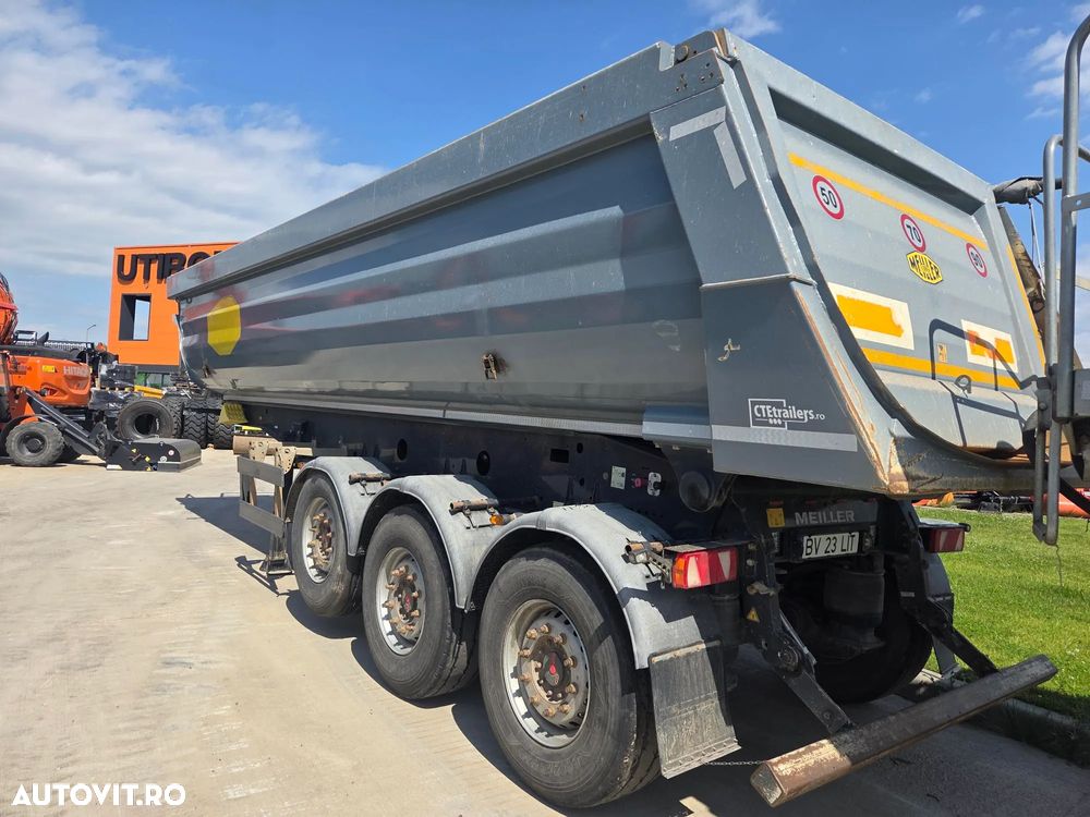 Meiller 28mc, 3 axe, Axe SAF, axa liftabila, scena vizitare, prelata, protectii laterale sasiu, frane disc, model KISA3, posibilitate leasing 3 ani-PROMOTIE 23.900 EUR+Tva - 2